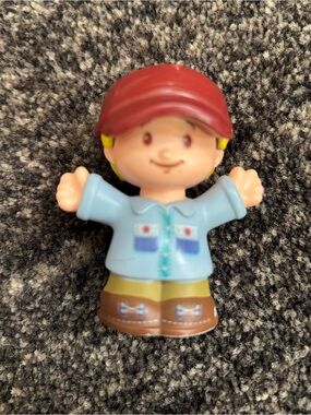 Fisher Price Little People 2016 Helpful Harvester Boy Man Cap Hat Blonde 2.5”